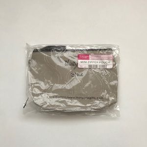Thirty-One Mini Zipper Pouch in Taupe